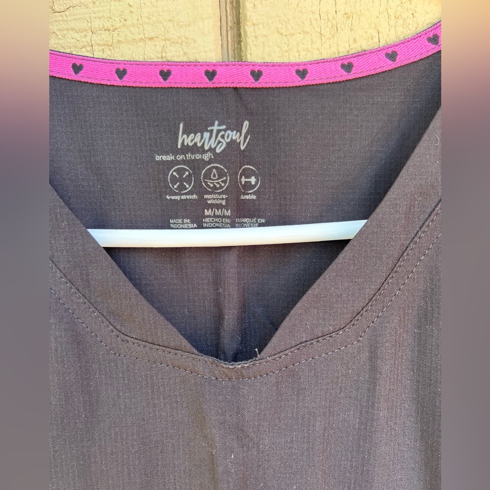 BLACK SCRUB SET- Heart and Soul